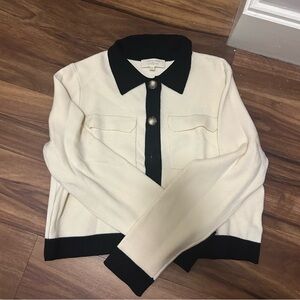 Sezane Colorblock Cardigan